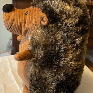 Adorable Brown Hedgehog Stuffed Animal